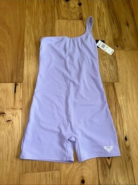 ROXY Lilac One-Shoulder Active Playsuit